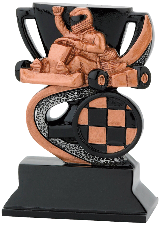 STATUETKA ODLEWANA GOKART 1, 2, 3 MIEJSCE FG301-FG303 - obrazek 3