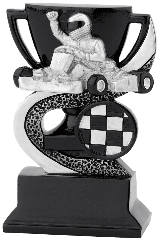 STATUETKA ODLEWANA GOKART 1, 2, 3 MIEJSCE FG301-FG303 - obrazek 2